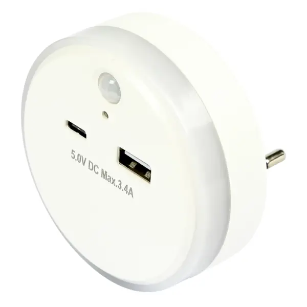 Prise USB-A et USB-C avec capteur jour/nuit + PIR - Image 4
