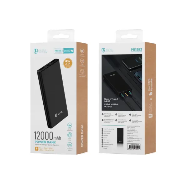 Banque d'énergie 12 000 mAh