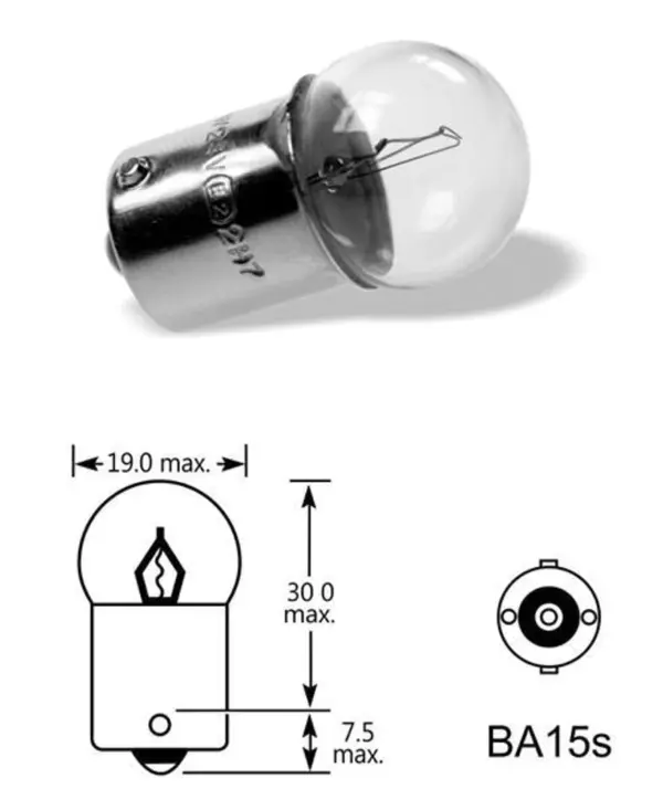 Qlux | lampe | 12V 5W Ba15s R5W