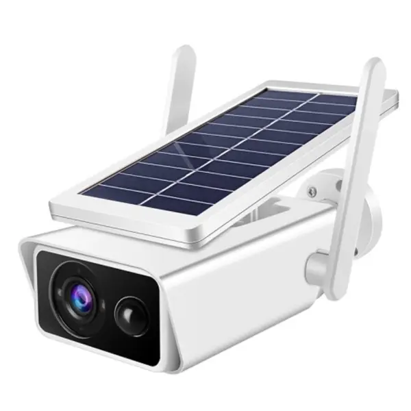 Caméra IP wifi intelligente alimentée par l'énergie solaire