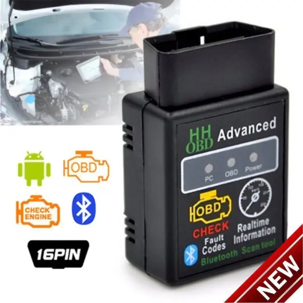 Scanner OBD Bluetooth DTC EML327 + lecture de données en direct