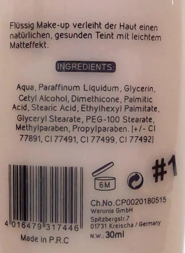 Cosmétique Maquillage Liquide 30ml Sabrina, Poudre - Image 2