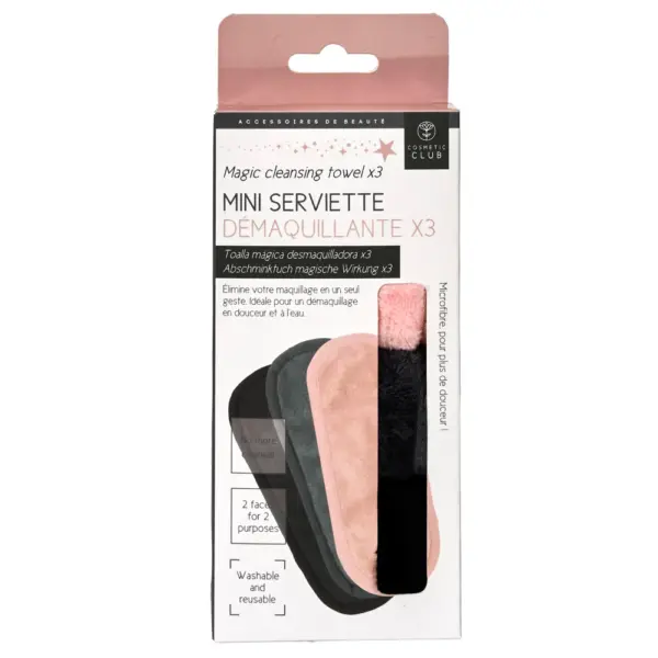 mini serviette lavable démaquillante x3, 2 fois - Image 3